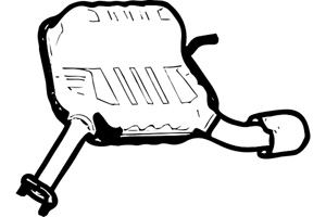 Rear muffler in the group  at  Professional Parts Sweden AB (P2009)