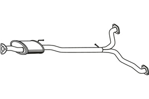 Intermediate muffler in the group  at  Professional Parts Sweden AB (P2012)