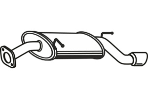 Rear muffler in the group Exhaust parts / Exhaust muffler & kits at  Professional Parts Sweden AB (P2013)