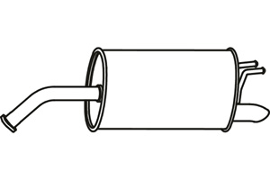 Rear muffler in the group  at  Professional Parts Sweden AB (P2017)