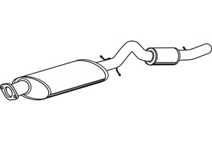 Rear muffler in the group Exhaust parts / Exhaust muffler & kits at  Professional Parts Sweden AB (P2018)