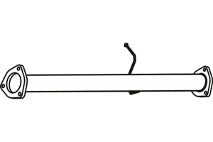 Intermediate pipe in the group Exhaust parts / Exhaust muffler & kits at  Professional Parts Sweden AB (P2021)