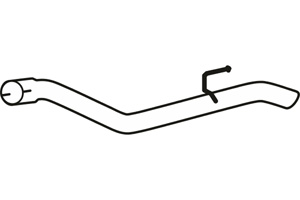 Rear pipe in the group Exhaust parts / Exhaust muffler & kits at  Professional Parts Sweden AB (P2028)