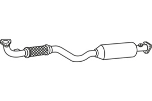 Front Muffler in the group Exhaust parts / Exhaust muffler & kits at  Professional Parts Sweden AB (P2031)