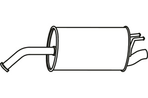 Rear muffler in the group  at  Professional Parts Sweden AB (P2033)