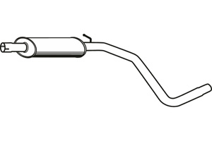 Intermediate muffler in the group  at  Professional Parts Sweden AB (P2122)