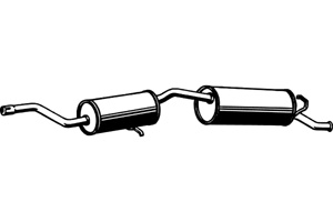 Rear muffler in the group  at  Professional Parts Sweden AB (P2126)