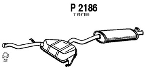 Rear muffler in the group  at  Professional Parts Sweden AB (P2186)