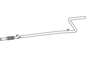 Intermediate pipe in the group Exhaust parts / Exhaust muffler & kits at  Professional Parts Sweden AB (P22004)