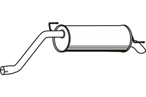 Rear muffler in the group  at  Professional Parts Sweden AB (P22009)