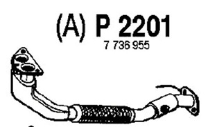 Front pipe in the group  at  Professional Parts Sweden AB (P2201)