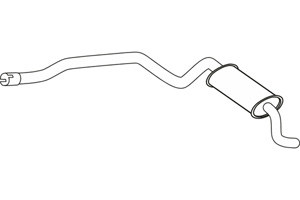 Rear muffler in the group  at  Professional Parts Sweden AB (P22018)