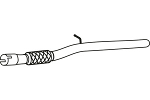 Intermediate pipe in the group  at  Professional Parts Sweden AB (P22019)