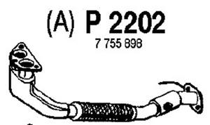 Front pipe in the group  at  Professional Parts Sweden AB (P2202)