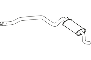 Rear muffler in the group  at  Professional Parts Sweden AB (P22020)