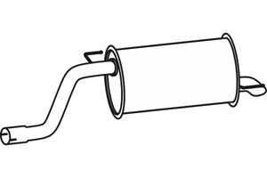 Rear muffler in the group Exhaust parts / Exhaust muffler & kits at  Professional Parts Sweden AB (P22027)