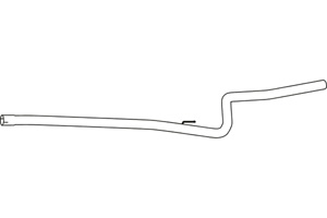 Intermediate pipe in the group Exhaust parts / Exhaust muffler & kits at  Professional Parts Sweden AB (P22029)