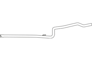 Intermediate pipe in the group Exhaust parts / Exhaust muffler & kits at  Professional Parts Sweden AB (P22030)