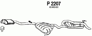 Rear muffler in the group  at  Professional Parts Sweden AB (P2207)