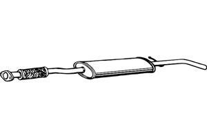 Intermediate muffler in the group  at  Professional Parts Sweden AB (P2212)