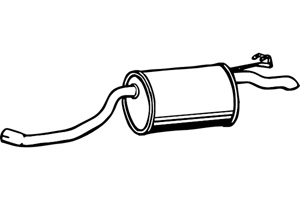 Rear muffler in the group  at  Professional Parts Sweden AB (P2213)