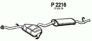 Rear muffler in the group  at  Professional Parts Sweden AB (P2216)