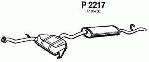 Rear muffler in the group  at  Professional Parts Sweden AB (P2217)