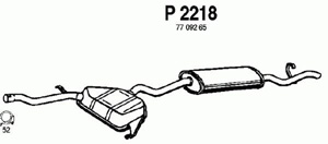 Rear muffler in the group  at  Professional Parts Sweden AB (P2218)