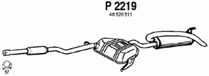 Rear muffler in the group  at  Professional Parts Sweden AB (P2219)