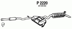 Rear muffler in the group  at  Professional Parts Sweden AB (P2220)
