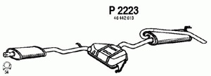 Rear muffler in the group  at  Professional Parts Sweden AB (P2223)