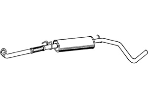 Intermediate muffler in the group  at  Professional Parts Sweden AB (P2231)