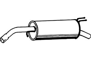 Rear muffler in the group  at  Professional Parts Sweden AB (P2232)