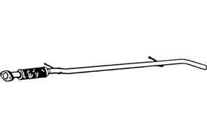 Intermediate pipe in the group  at  Professional Parts Sweden AB (P2238)