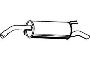 Rear muffler i gruppen Tillflligt dolda artiklar hos  Professional Parts Sweden AB (P2239)