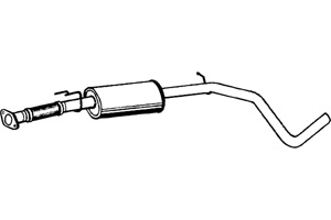 Intermediate muffler in the group  at  Professional Parts Sweden AB (P2240)