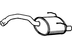 Rear muffler in the group  at  Professional Parts Sweden AB (P2242)
