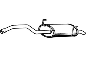 Rear muffler in the group  at  Professional Parts Sweden AB (P2244)