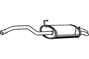 Rear muffler in the group  at  Professional Parts Sweden AB (P2245)