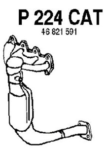 Catalytic converter i gruppen Tillflligt dolda artiklar hos  Professional Parts Sweden AB (P224CAT)