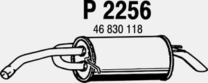 Rear muffler in the group  at  Professional Parts Sweden AB (P2256)