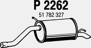 Rear muffler in the group  at  Professional Parts Sweden AB (P2262)