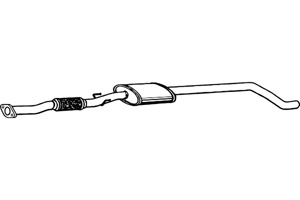 Intermediate muffler i gruppen Tillflligt dolda artiklar hos  Professional Parts Sweden AB (P2263)