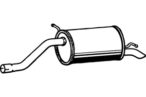 Rear muffler in the group  at  Professional Parts Sweden AB (P2264)