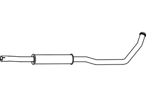 Intermediate muffler in the group  at  Professional Parts Sweden AB (P2267)