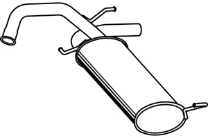 Rear muffler in the group  at  Professional Parts Sweden AB (P2268)