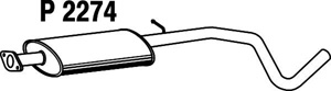 Intermediate muffler in the group  at  Professional Parts Sweden AB (P2274)