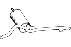 Rear muffler in the group  at  Professional Parts Sweden AB (P2279)