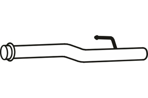 Rear pipe in the group Exhaust parts / Exhaust muffler & kits at  Professional Parts Sweden AB (P2280)