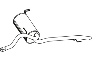 Rear muffler in the group  at  Professional Parts Sweden AB (P2282)